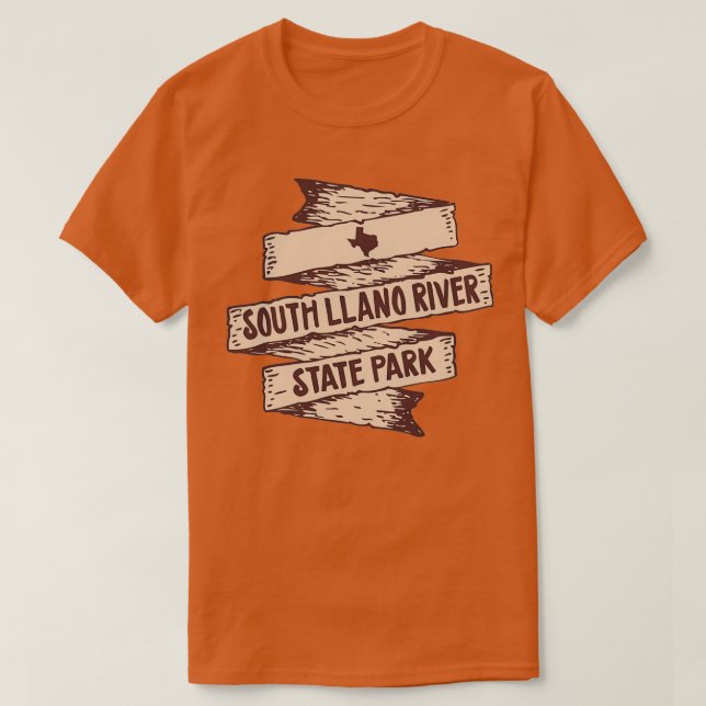 Camiseta South Llano River State Park Texas TX Wilderness  (Frente do Design)