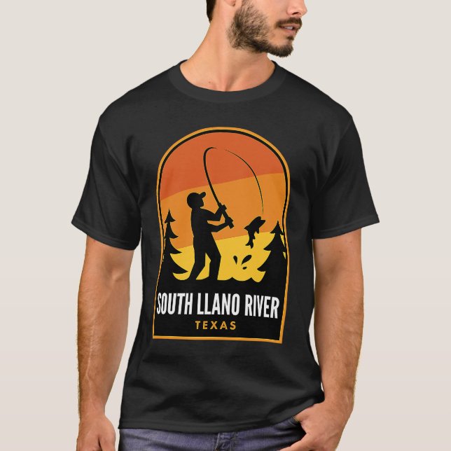 Camiseta South Llano River Texas Fishing (Frente)