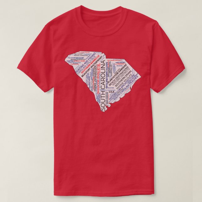 Camiseta South olina Calling (Frente do Design)