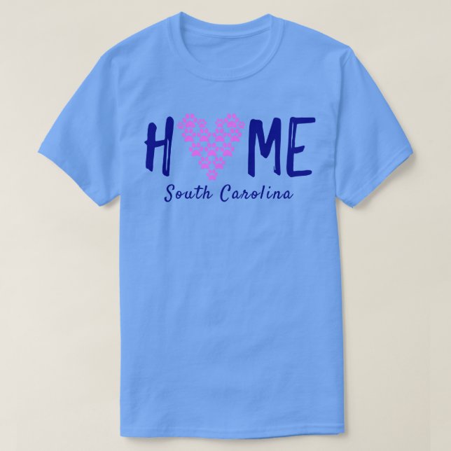 Camiseta South olina está em casa (Frente do Design)