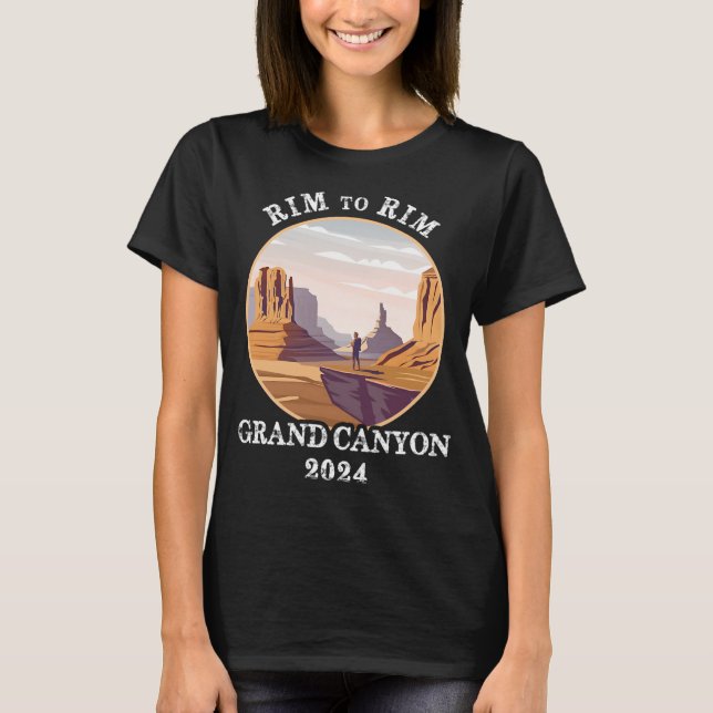 Camiseta South Rim Para North Rim Grand Canyon National Par (Frente)