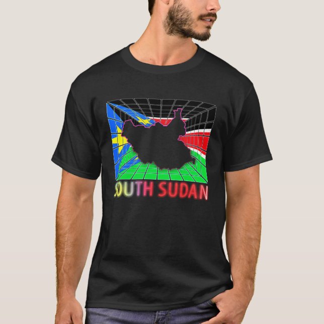 Camiseta South Sudan Map South Sudanese (Frente)