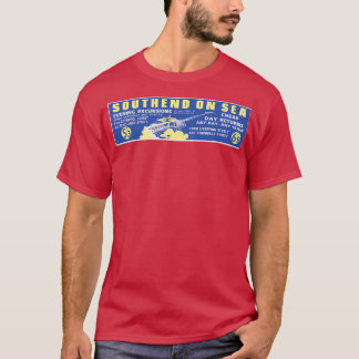 Camiseta Southend on Sea Railway Advert 1950s