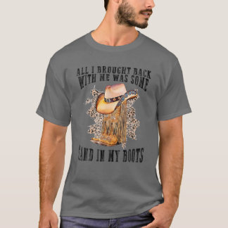 Camiseta Southern Western Country Music Cowboy Boots Sand I