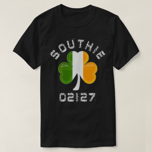 Camiseta Southie Irish 02127 (Frente do Design)
