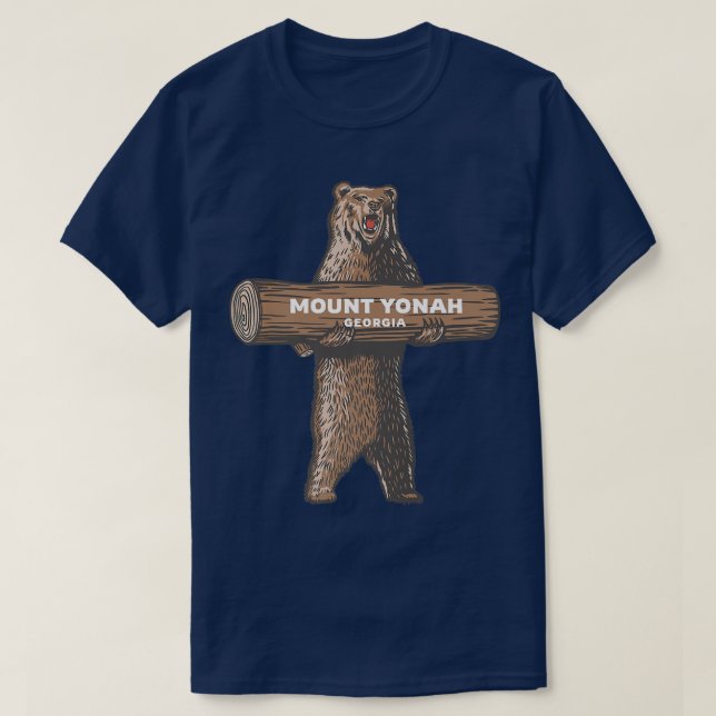 Camiseta Souv de Vacinação de Urso Crescente para Monte Yon (Frente do Design)
