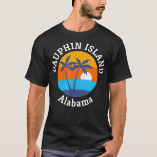 Camiseta Souve de férias de verão na Ilha de Dauphin Beach 