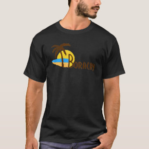 Camiseta Souvenir de Boracay Filipinas para mulheres mascul