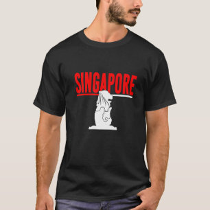 Camiseta Souvenir do Destino Turístico de Singapura