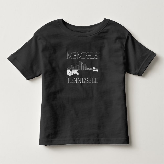 Camiseta Souvenir Memphis Guitar Music Tennessee Memphis (Frente)