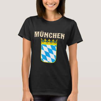 Camiseta Souvenir vintage Munique com brasão da Baviera