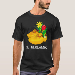 Camiseta Souvenirs De Wooden Neerlandês Clogs Dutch Souv