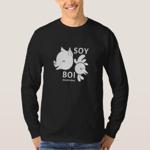 Camiseta Soy Boy Amigos Não Comida Soy Boi Sarcastic Tofu F