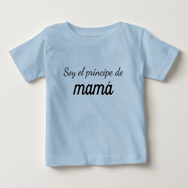 Camiseta soy el principe de mamá (Frente)