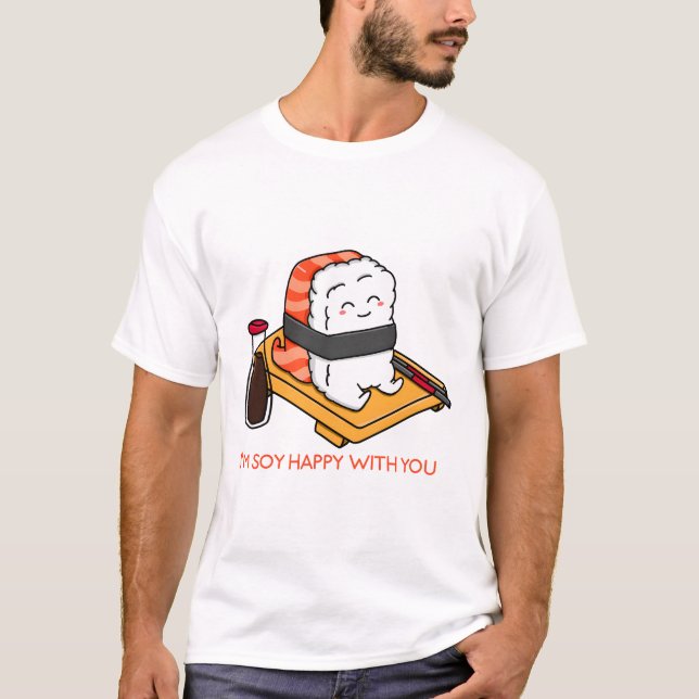 Camiseta Soy Happy Sushi (Frente)
