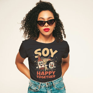 Camiseta Soy Happy Together - Sushi e Soy Sauce Pun