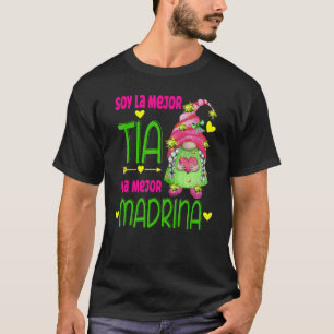 Camiseta Soy La Mejor Tia Y La Mejor Madrina Espanhol