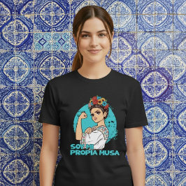 Camiseta Soy Mi Propia Musa Coroa de Flores Mexicana Empode