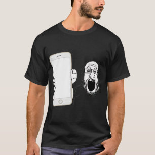 Camiseta Soyjak Mostra Seu Telefone