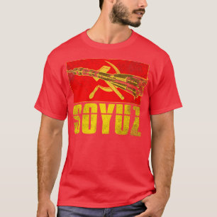 Camiseta Soyuz Rocket União Soviética 4