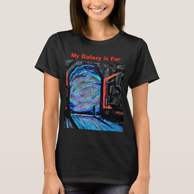 Camiseta Sozinho com o Abismo Brilhante (Frente)