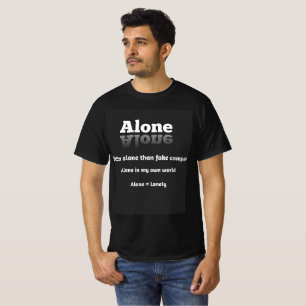 Camiseta Sozinho significa confortável 