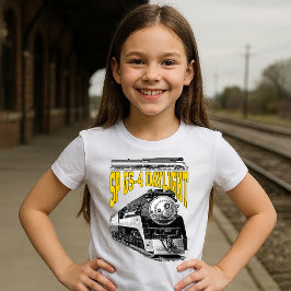 Camiseta SP GS-4 4449 Trem a Vapor Locomotiva à Luz do Dia