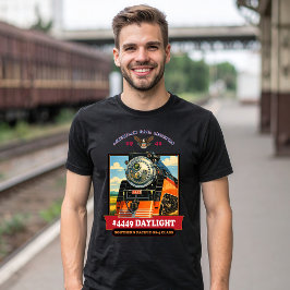 Camiseta SP GS-4 Daylight Steam Locomotive Vintage Poster