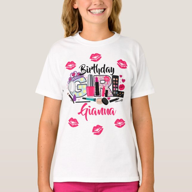 Camiseta Spa Invente Rapariga de Aniversário | (Frente)