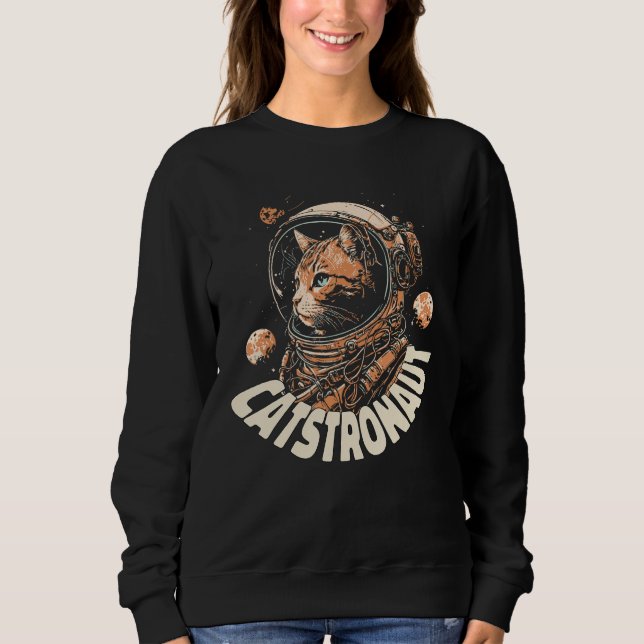 Camiseta Space Adventure Catstronaut in Action cat (Frente)