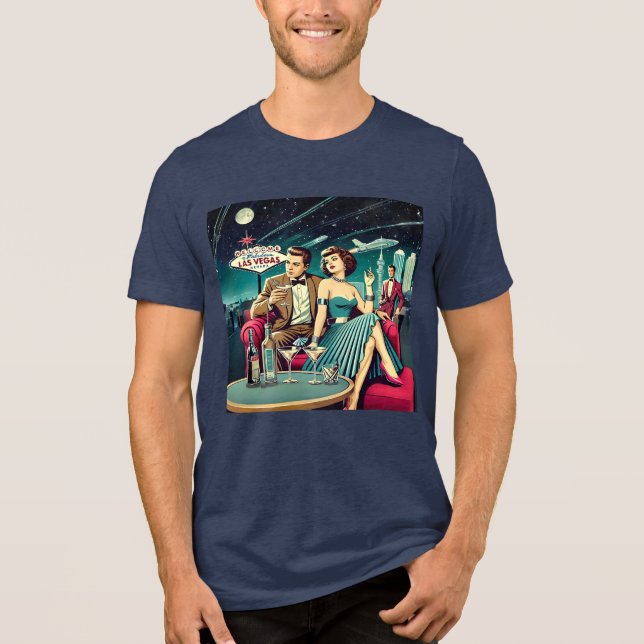 Camiseta Space Age Las Vegas Martini Party (Frente)