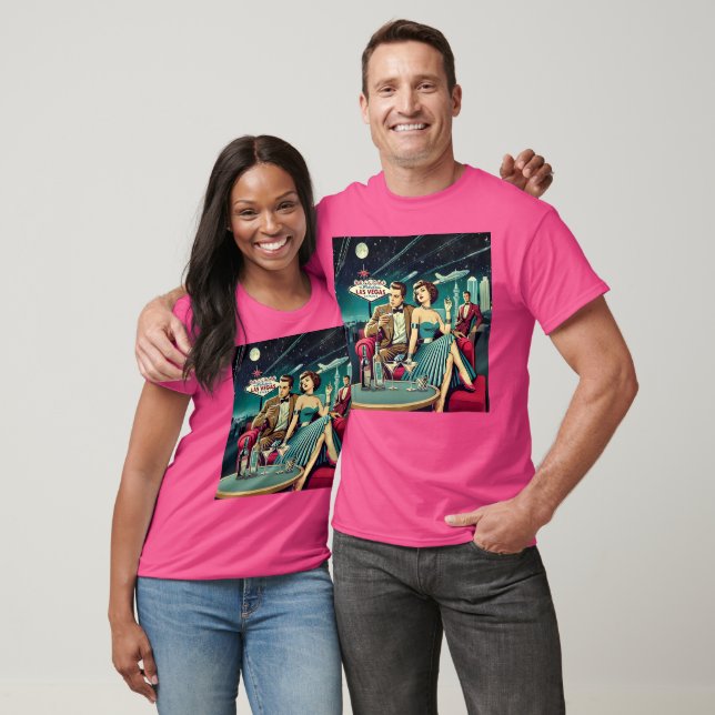 Camiseta Space Age Las Vegas Martini Party (Unissex)