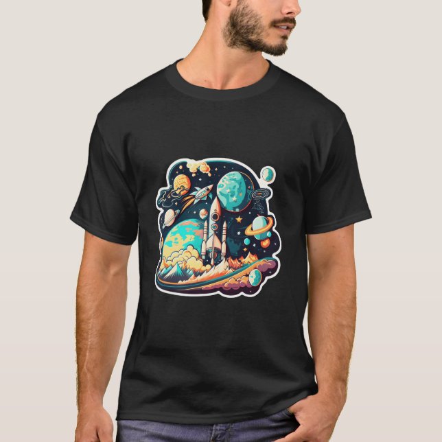 Camiseta Space Astronaut Science Planets Space For (Frente)