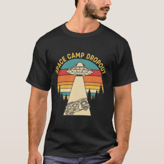 Camiseta Space Camp Dropout | Vintage UFO Alien Abduction R