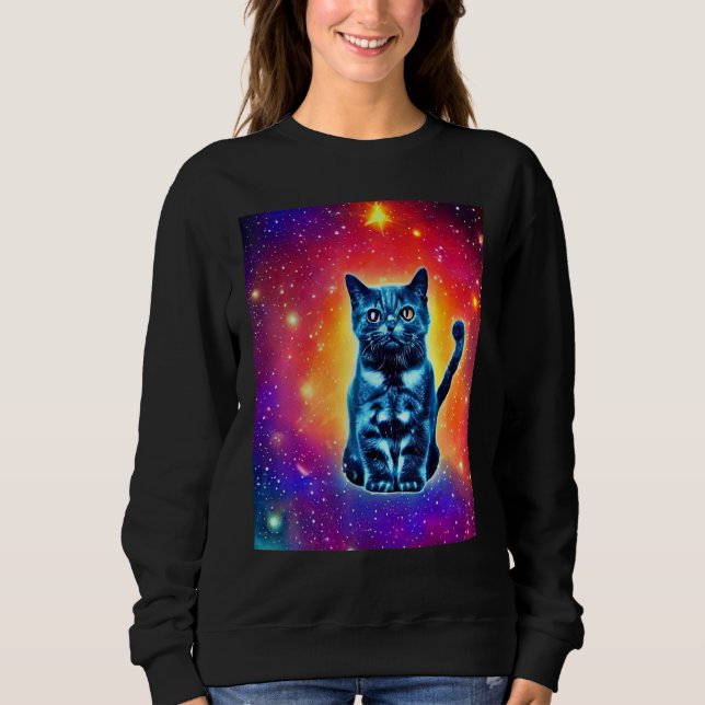 Camiseta Space Cat Kitty Kitten In Cat Style 1 (Frente)