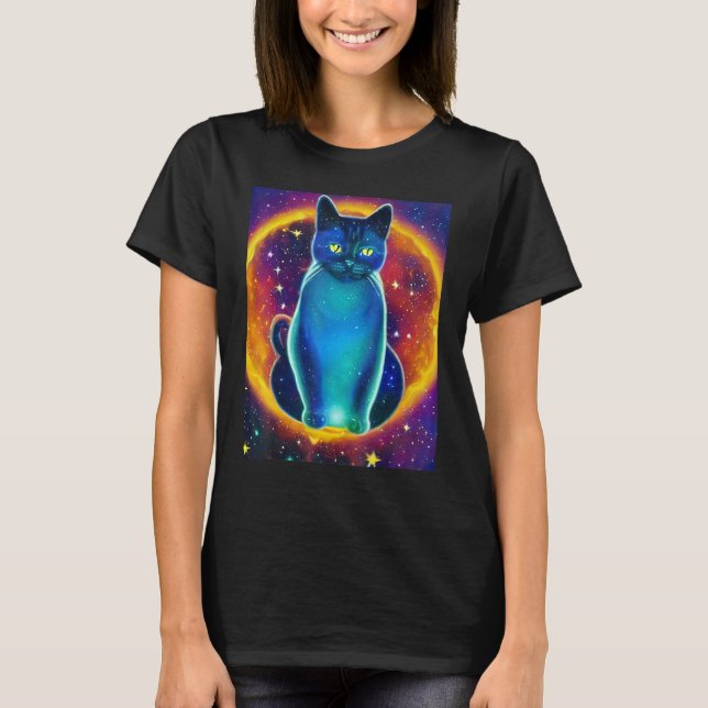 Camiseta Space Cat Kitty Kitten In Cat Style 5 (Frente)
