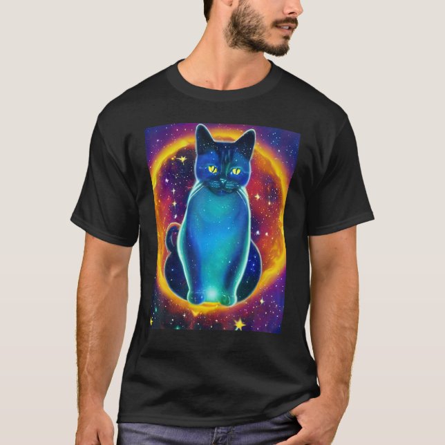 Camiseta Space Cat Kitty Kitten In Cat Style 5 (Frente)