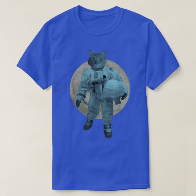 Camiseta Space Cat Lover Astronaut Science Teach Geek Pub C (Frente do Design)