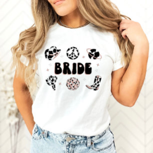 Camiseta Space Cowgirl Bachelorette Bride Shirt