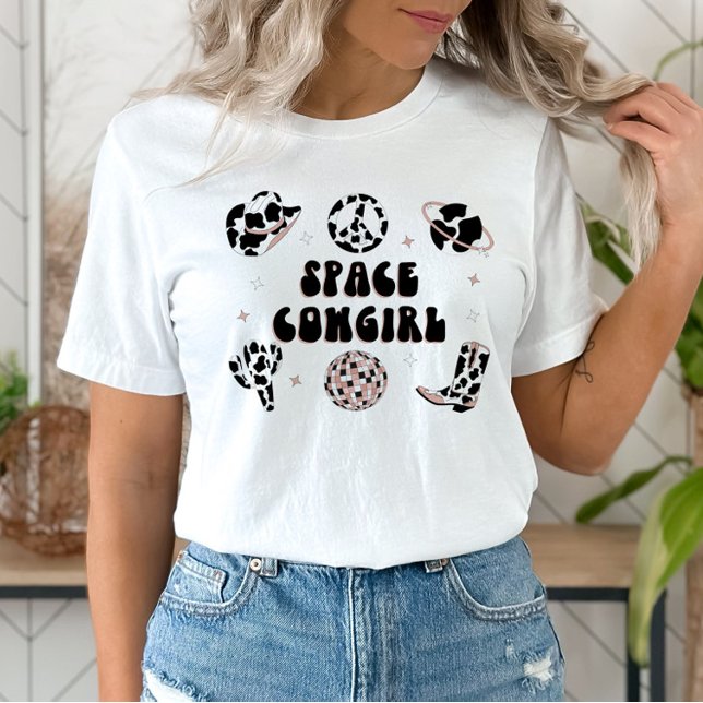 Camiseta Space Cowgirl Bachelorette Party Shirt (Criador carregado)
