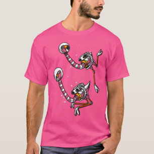 Camiseta Space Flamingo Bird Astronauta Funny Cosmic Girls