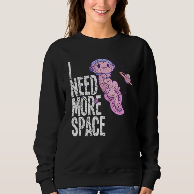 Camiseta Space Galaxy Flying Axolotl Spacesuit Salamander S (Frente)