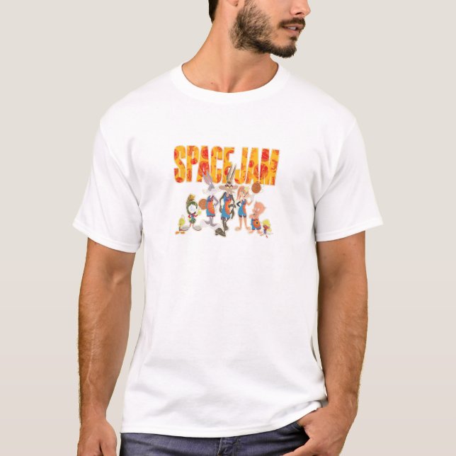 Camiseta Space Jam A New Legacy Tune Squad Basketball Logo  (Frente)