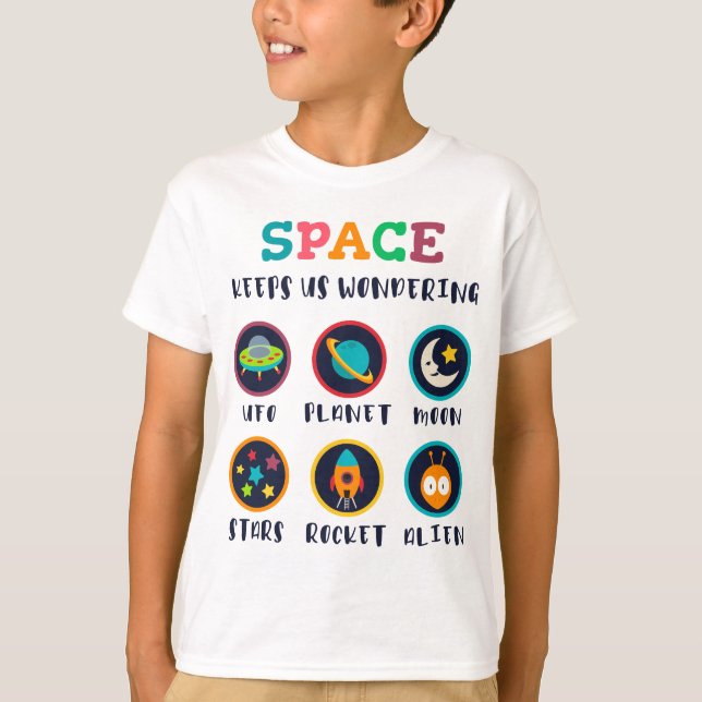 Camiseta Space keeps us wondering (Frente)