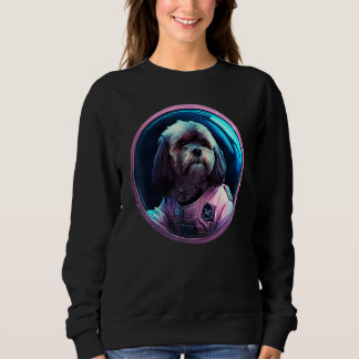 Camiseta Space Lhasa Apso Dog Mom Dad Lhasa Apso