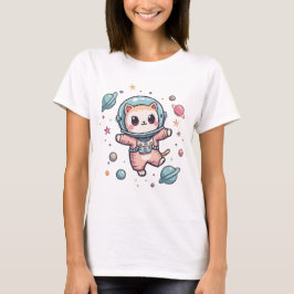 Camiseta Space Meow-naut, gato kawaii fofo