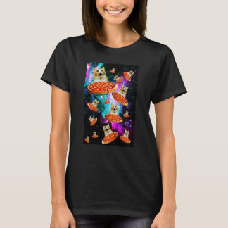 Camiseta Space Pizza Cat Astronaut Kitten Sarcasm Food Gala