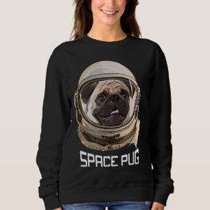 Camiseta Space Pug, cara de cachorro, amantes de cachorros,