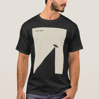 Camiseta Space Ship Minimal Surf Hero Travel Cool Vintage R