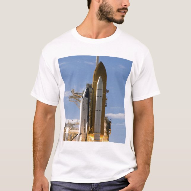 Camiseta Space Shuttle Atlantis levanta 5 (Frente)